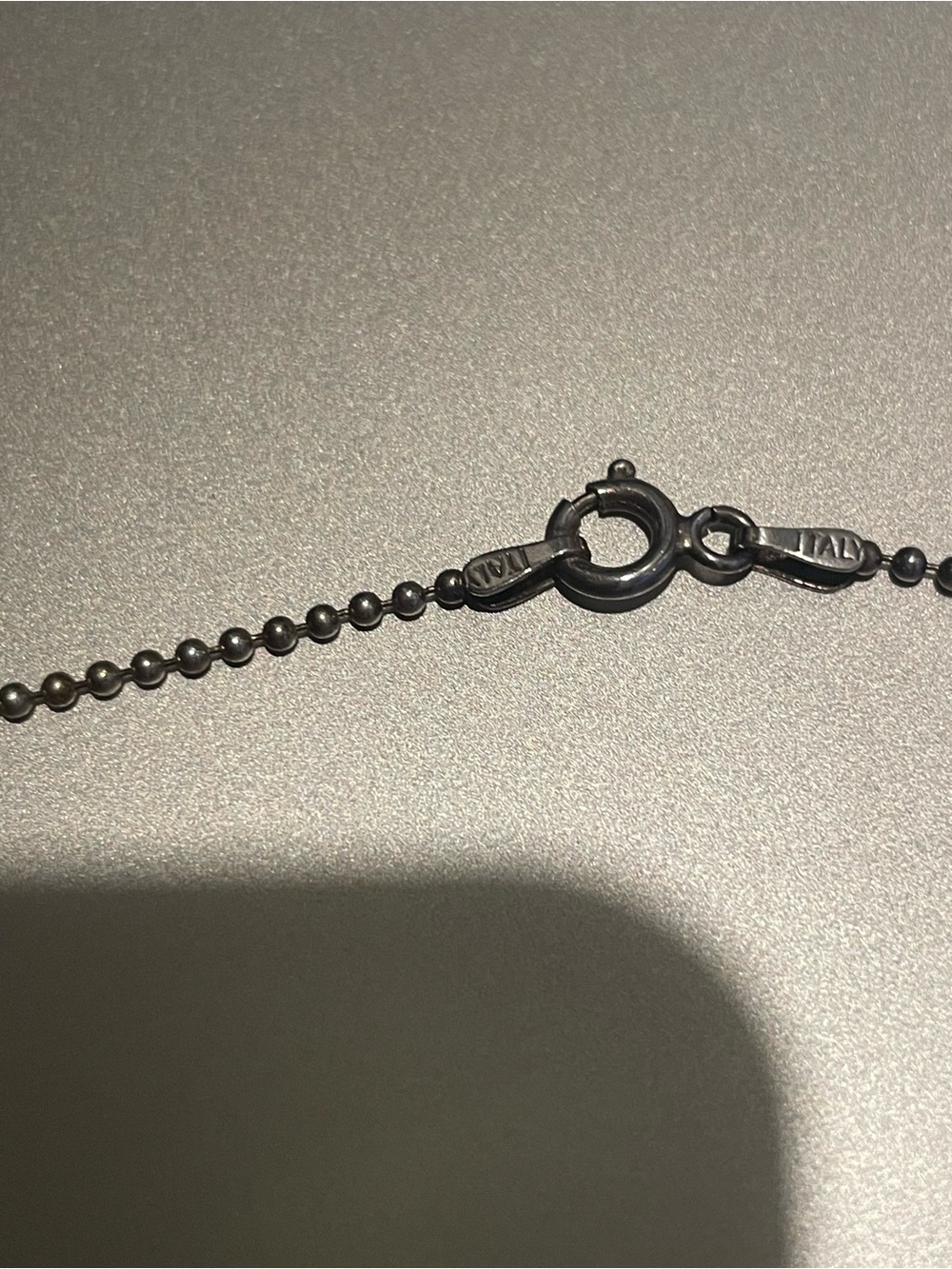 Silver Pink Pearl Necklace - Picture 4 of 4